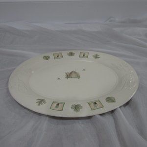 Pfaltzgraff Naturewood Large Oval Serving Platter Turkey